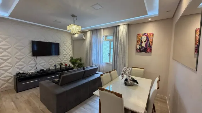 Apartamento Amplo com 4 Quartos na Aparecida 115m² e 1 Vaga Demarcada