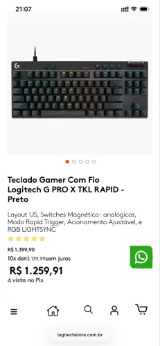 Teclado Game Logitch