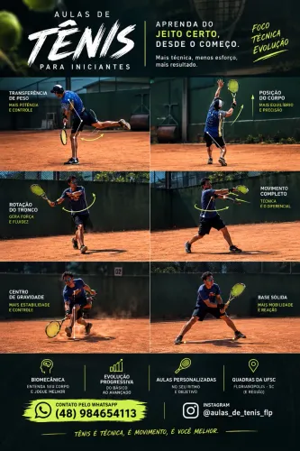 Aulas de tenis para iniciantes 