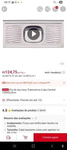 Tampo de pia