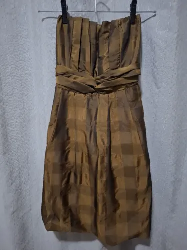 Vestido Dourado Aquamar - Tamanho P - EM BANGU, RJ
