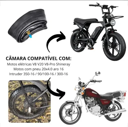 Câmara de Ar Bicicleta Elétrica
