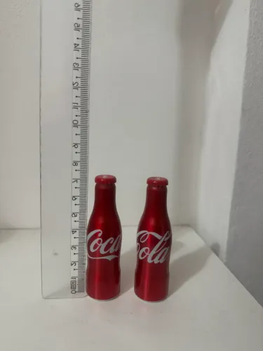 Lote 2 mini garrafinhas coca cola