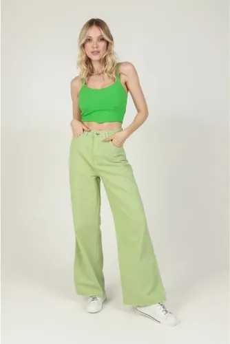 Calça verde boca de sino (NOVA NUNCA USADA)