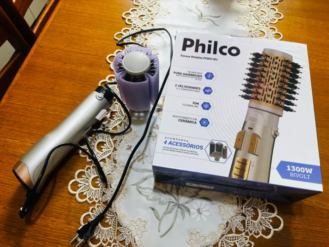 Escova Rotativa Philco 5 em 1, 1330W bivolt