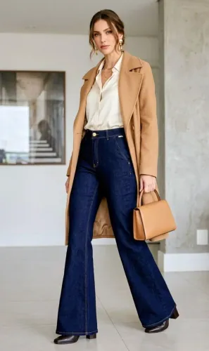 Calça Jeans Lança Perfume Flare Super High - Original (Coleção Luxo)