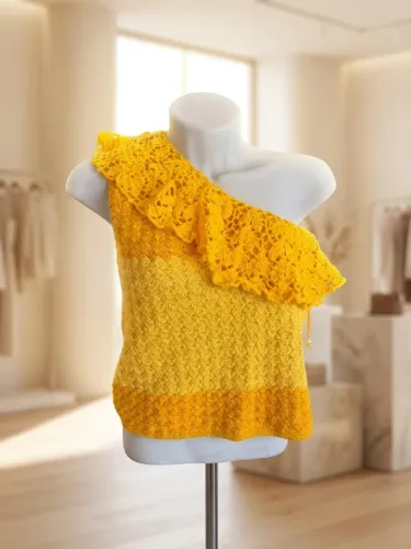 Blusa crochê praia