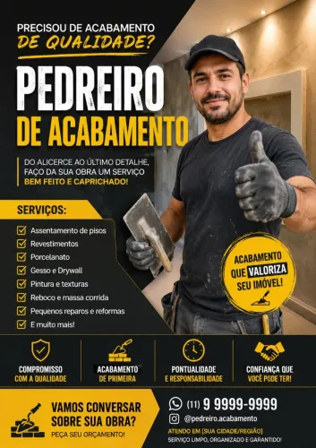 Pedreiro de acabamento 