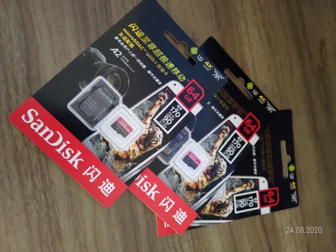 Cartão de memória Sandisk Extreme PRO 64GB