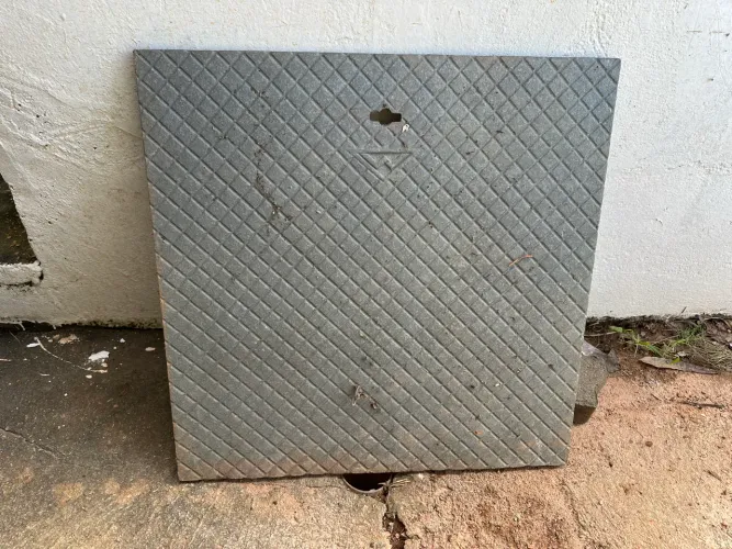 Tampa ferro fundido para caixa de inspeção 60x60cm
