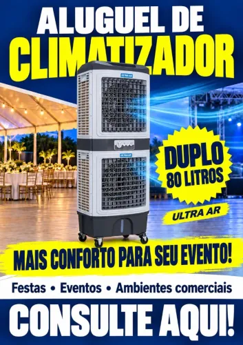 Climatizador de ar duplo 80litros Ultra ar