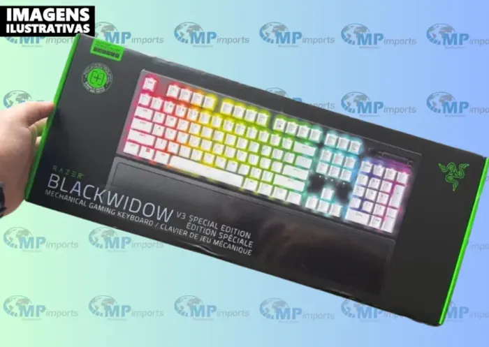 Loja MP Imports: Teclado Mecânico Gamer Razer BlackWidow V3, Chroma RGB, Switch Green