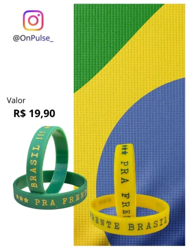 Pulseira de silicone Premium para copa do mundo