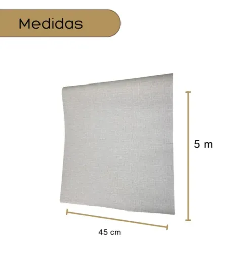 Papel de Parede Linho Lavável Autocolante Rolo Adesivo de 45 centímetros x 5 metros NOVO