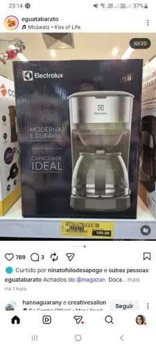Cafeteira Electrolux