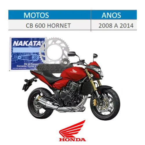 Kit relação transmissão CB 600 Hornet 