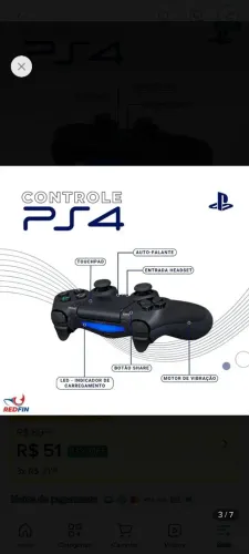 Controle Playstation 4