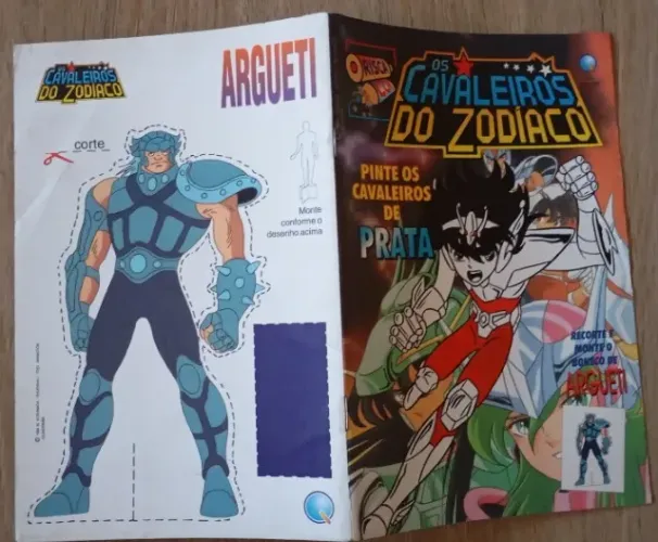 Revista Risca Cor Cavaleiros Do Zodíaco Nº 4 ( Sem Uso )