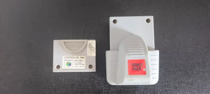 Rumble Pack + Controle Pack Nintendo 64
