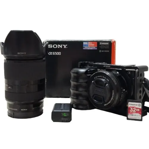 Sony A6500 4k - 18-200mm Oss - 16-50mm - Cage