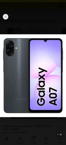 Celular Samsung a07 a venda em Fortaleza Ceará dia 11 08 narodoviaria João thome