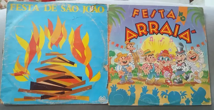 2 Discos Vinil Festa de São João e Festa no Arraiá Frete Grátis
