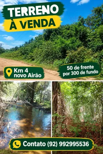 Lote 50 metros de largura por 300 metros de fundo