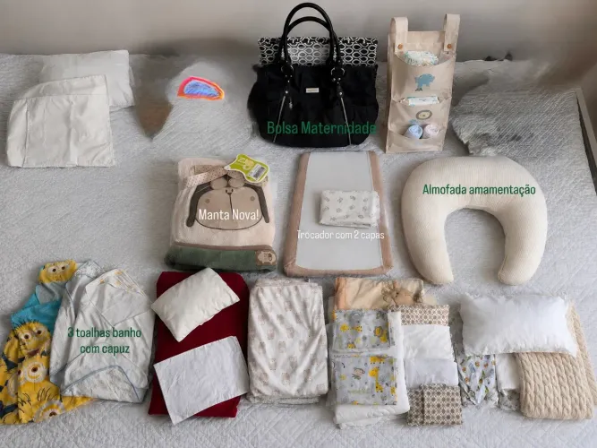 KIT 29 Peças COMPLETO BEBÊ / MATERNIDADE - TUDO POR R$ 300,00