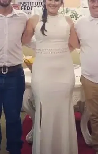 Vestido de festa branco noiva