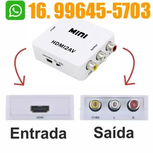 Conversor de Imagem HDMI Para AV RCA