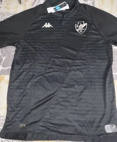 Camisa do Vasco Preta 2025 Texto Tam 4XL 
