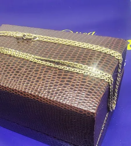 Cordão Gargantilha Piastrine Ouro 18 Kilates Peso 5.40 Grama 45 Cm 2 mm                   