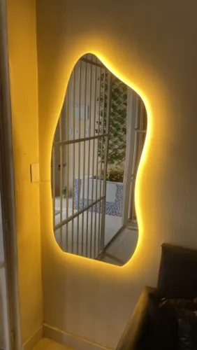 Espelho Orgânico com Led Promoção Instalação Grátis