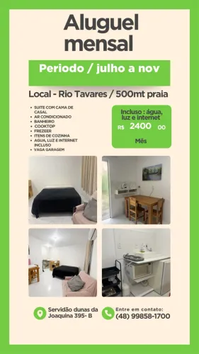 Aluga-se suite - Rio Tavares / 500 mt Praia