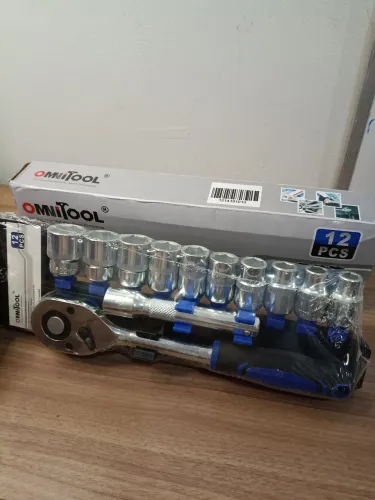 Kit de ferramentas 12 peças catraca reversível soquete chave catraca
