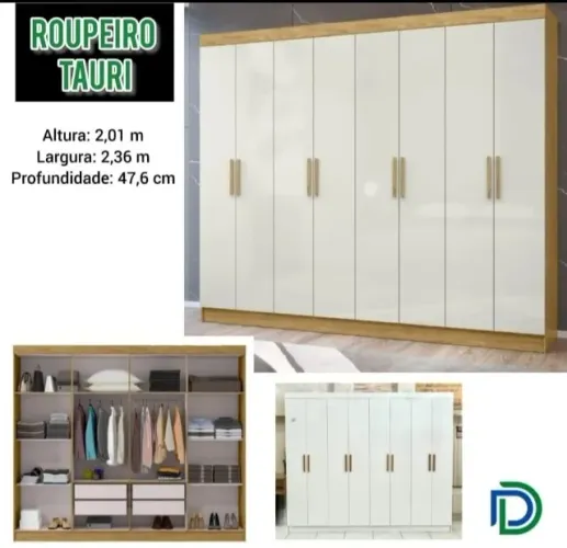 Guarda roupa tauari casal
