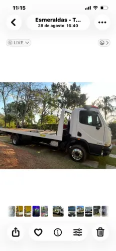 Caminhãoplataforma com asa delta