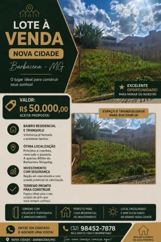 LOTE/TERRENO A VENDA, 200m², (ESCRITURADO) terrnagem facilitada, mercados, shop, loterica.