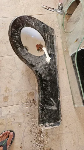 Bancada com pia banheiro