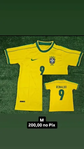 Camisa do Brasil 1998 " Ronaldo 9 "