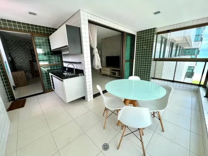 Gran Marine - Beira Mar - pé na areia - 114 m² - 3 quartos - Varanda Gourmet - Vista mar-