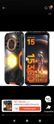 Celular muito bom usado mas em perfeito estado cubot king konger Power 5