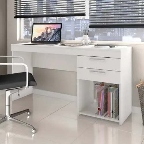 Mesa Escrivaninha Office 2Gvs Branco Notavel - Entrega Rápida!