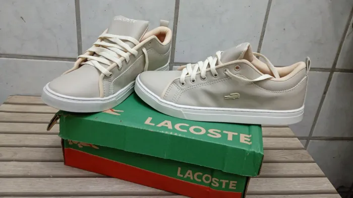 Tênis Lacoste Masculino Cinza Claro