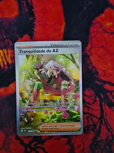 Carta pokemon rara Tranquilidade do AZ (120/086)