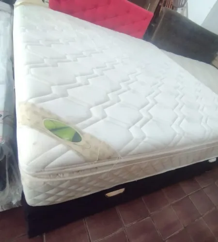 Cama box super king size Baú colchão molas ensacandas 