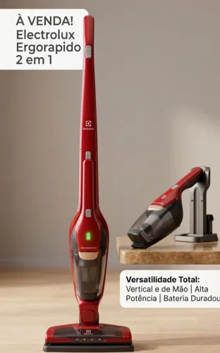 Aspirador Sem Fio Electrolux Ergorapido 2 em 1 - VENDO HOJE!