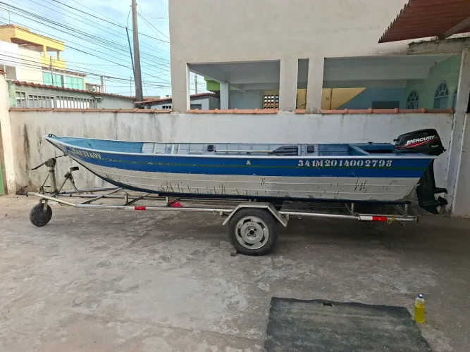 Barco de aluminio completo rebok inox 