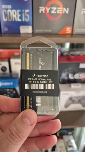 Memória RAM notebook DDR3 4GB Rise Mode nova lacrada com garantia!