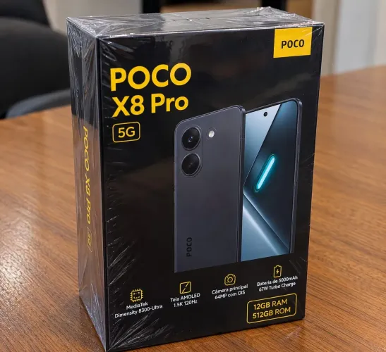 POCO X8 Pro 5G 12gb ram 512GB NOVO lacrado<br>512 GB NOVO lacrado